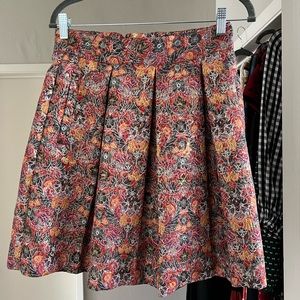 Maeve Floral Pleated Skirt